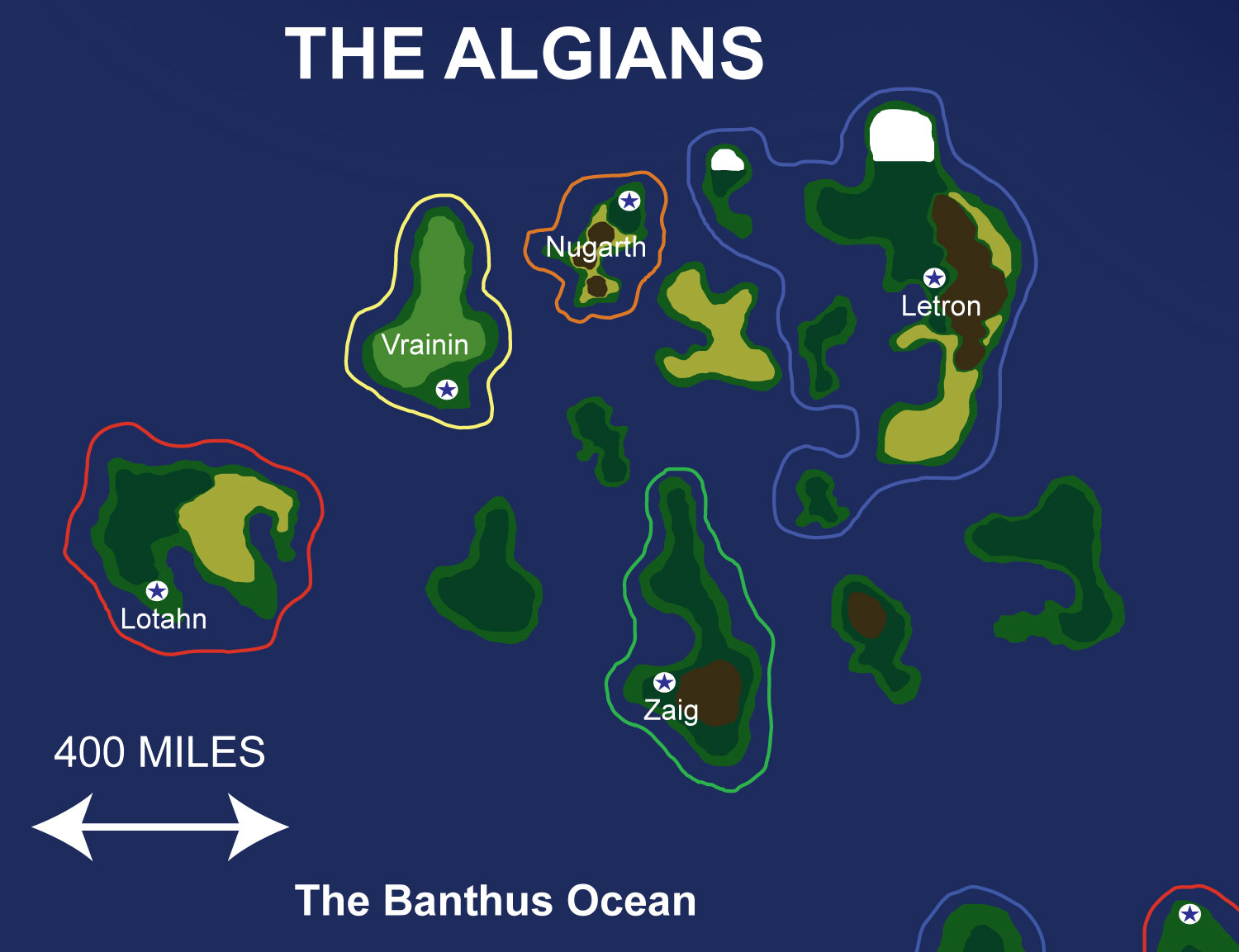 Map of the Algians