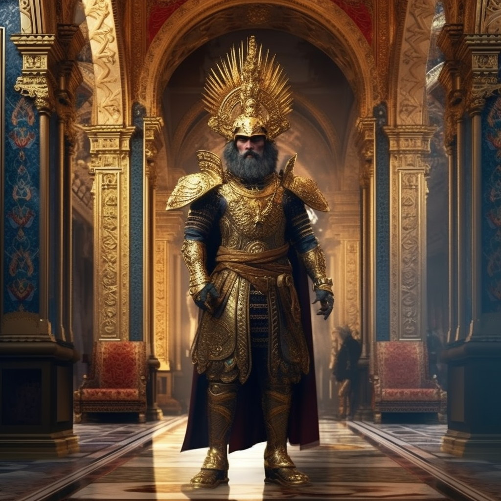 Portrait of King Haubed Tryneer of Goutuj