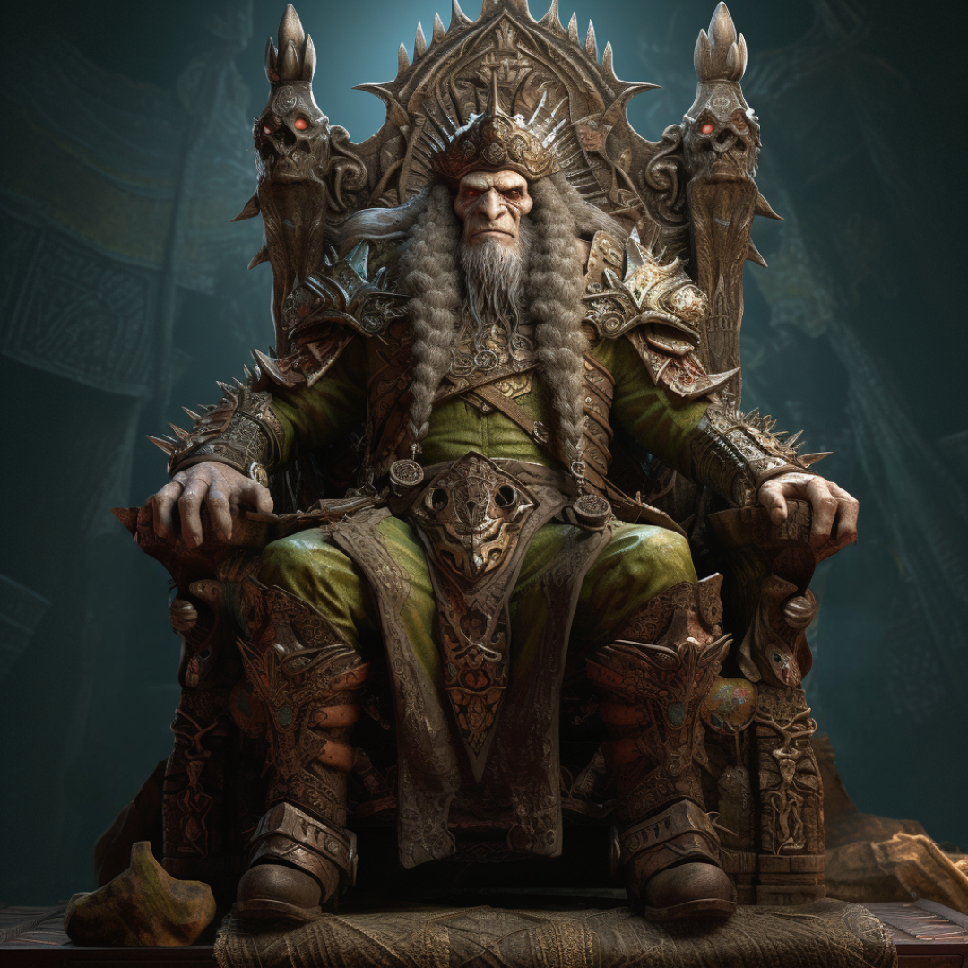 Portrait of King Grondo Hornn of Chekkle