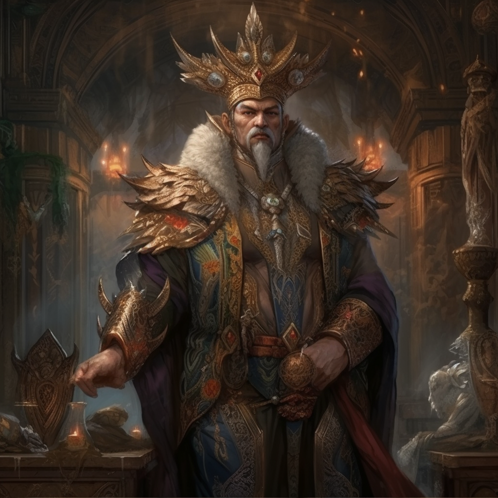 Portrait of King Gyziri Kyroke of Gasone