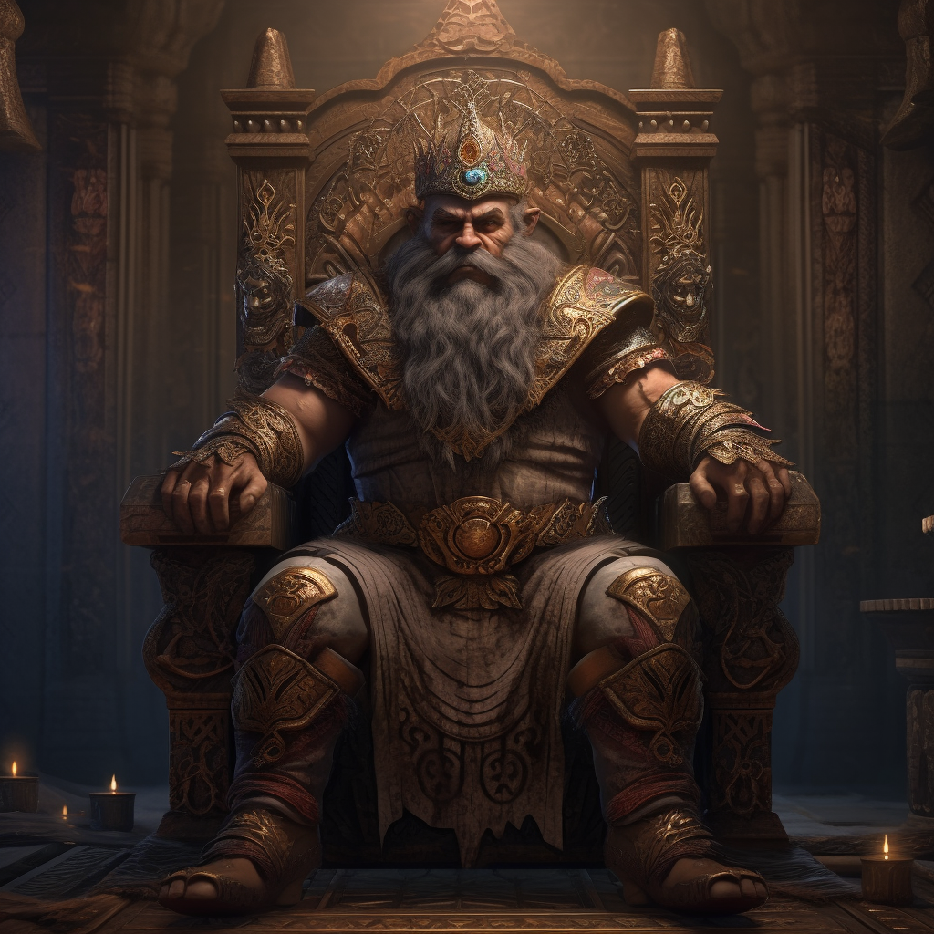 Portrait of King Morvyn Golder of Poakl