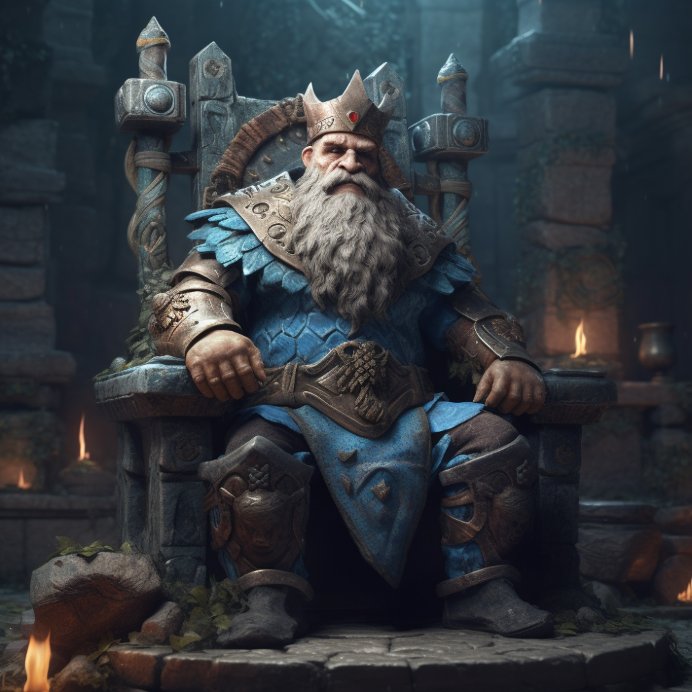 Portrait of King Thorvid Steelback of Bluerock