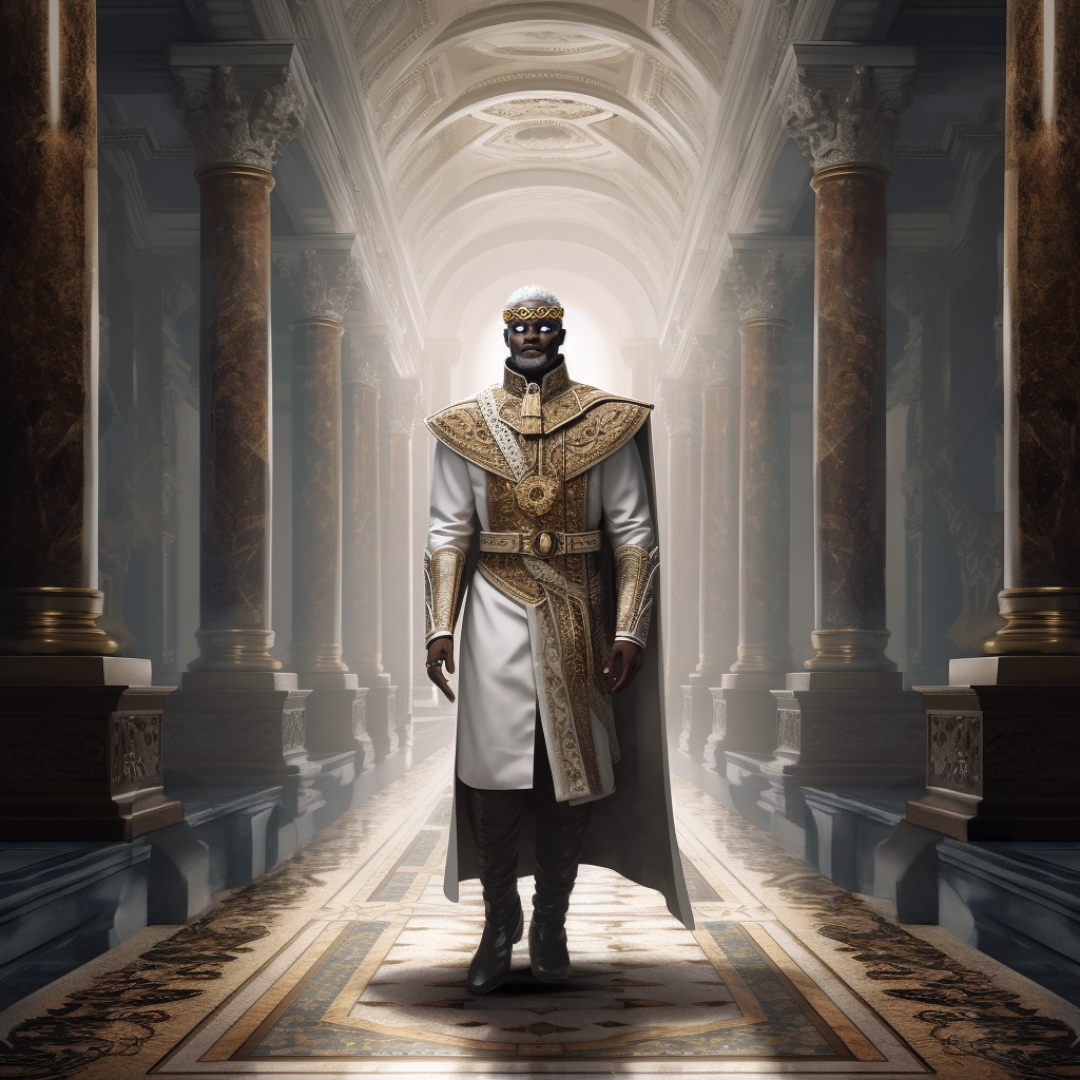 Portrait of President Jauvro Lereen of Tuval