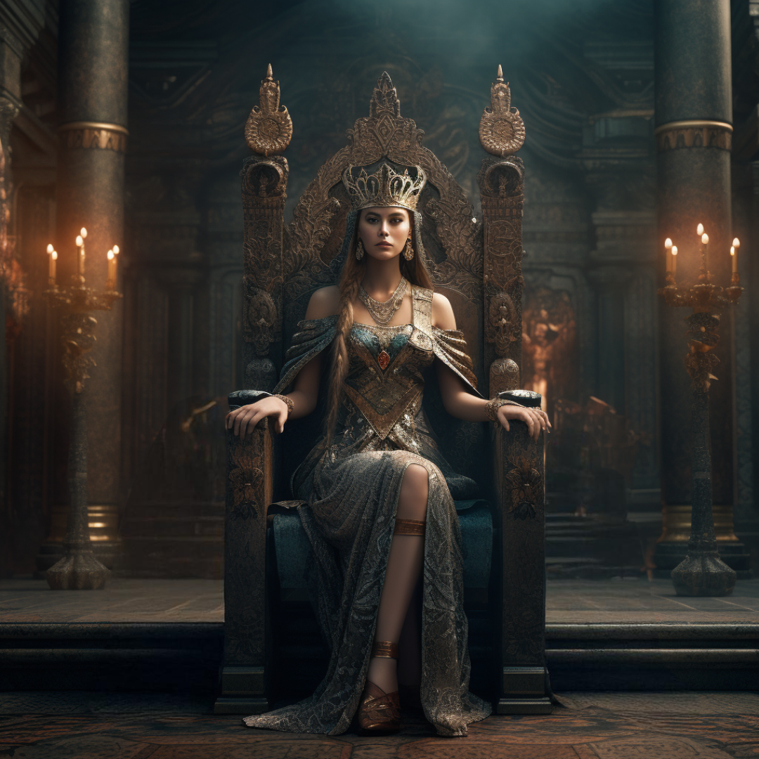 Portrait of Queen Heyza Jaffeen of Vedin