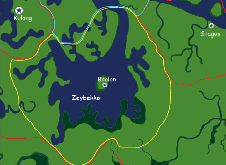Map of the nation of Boalon