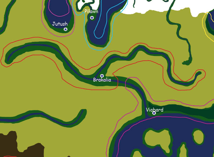 Map of the nation of Brakalia