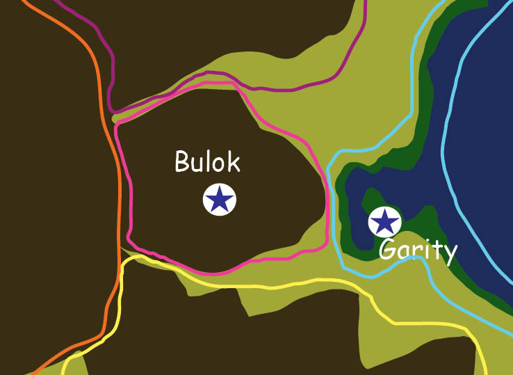 Map of the nation of Bulok