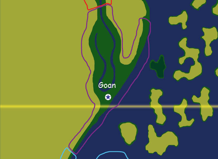 Map of the nation of Goan