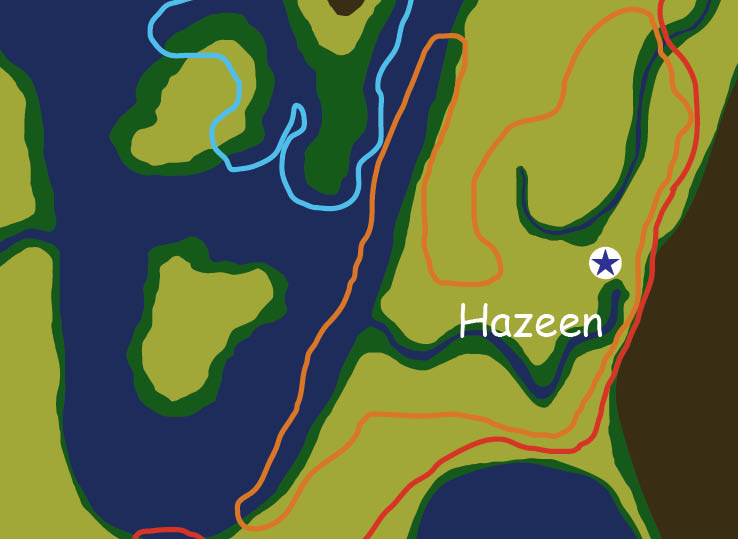 Map of the nation of Hazeen