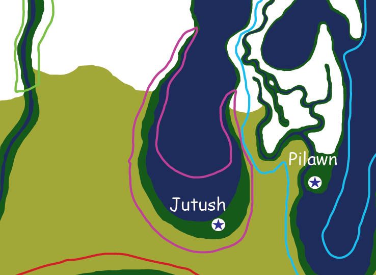 Map of the nation of Jutush