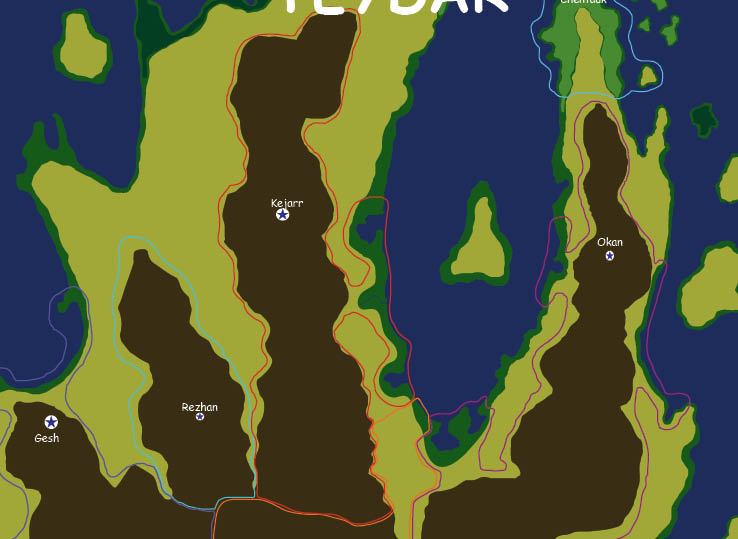 Map of the nation of Kejarr