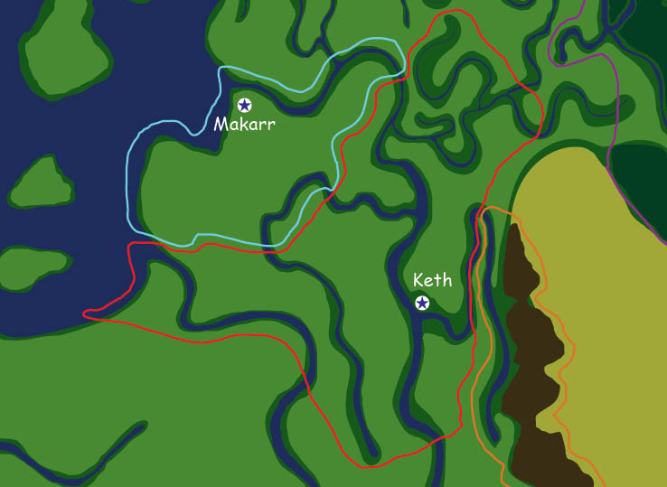 Map of the nation of Keth