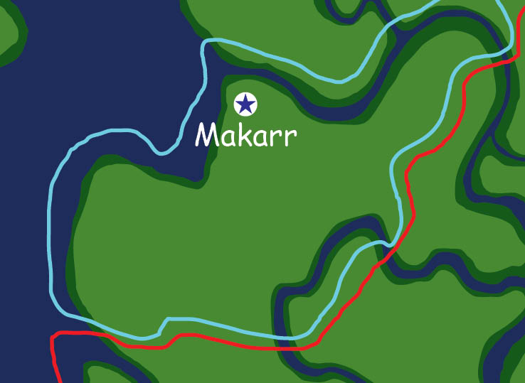 Map of the nation of Makarr