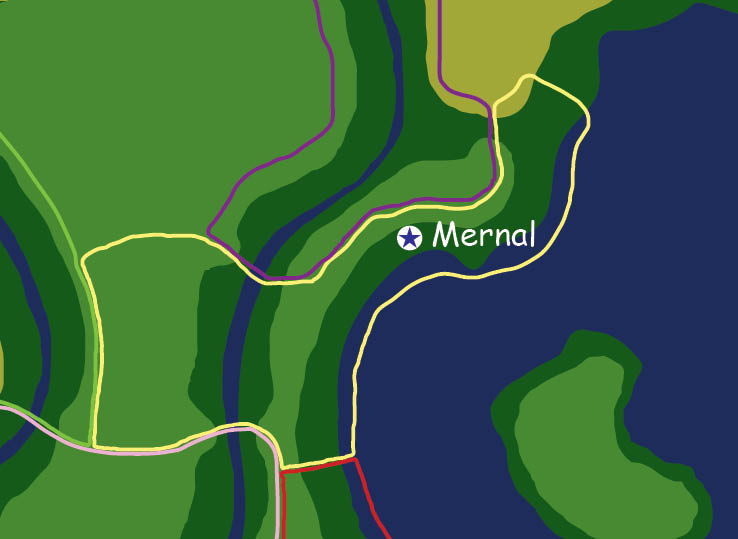 Map of the nation of Mernal