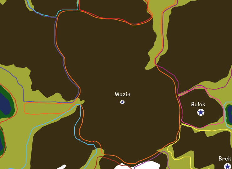 Map of the nation of Mozin