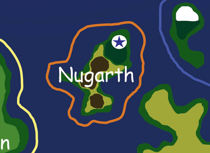 Map of the nation of Nugarth