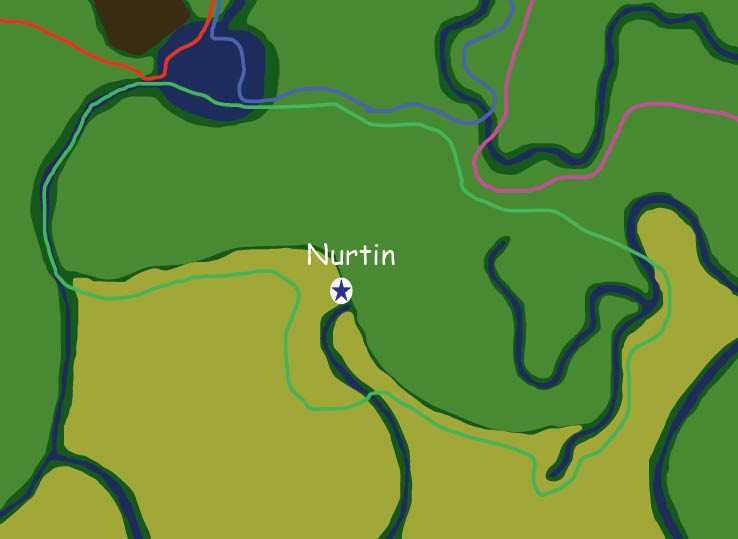 Map of the nation of Nurtin