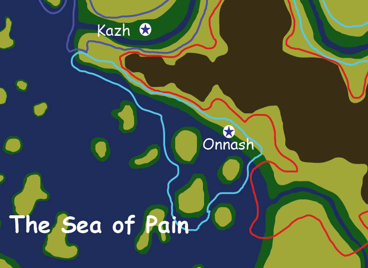 Map of the nation of Onnash