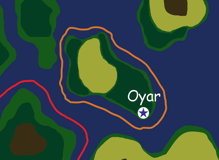 Map of the nation of Oyar