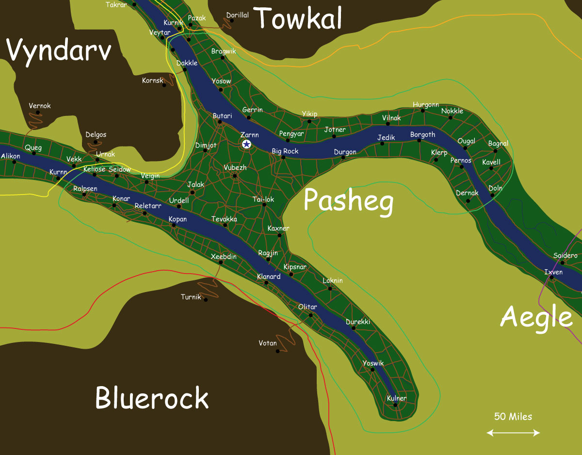 Map of the nation of Pasheg
