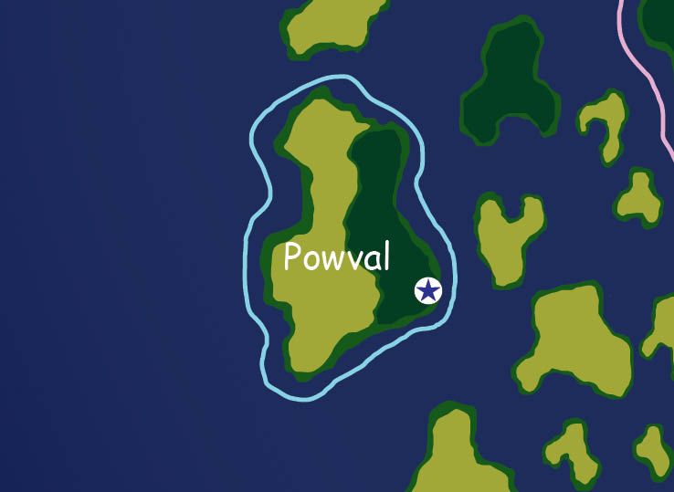 Map of the nation of Powval