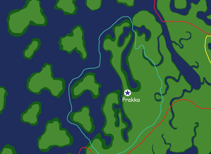 Map of the nation of Prakka