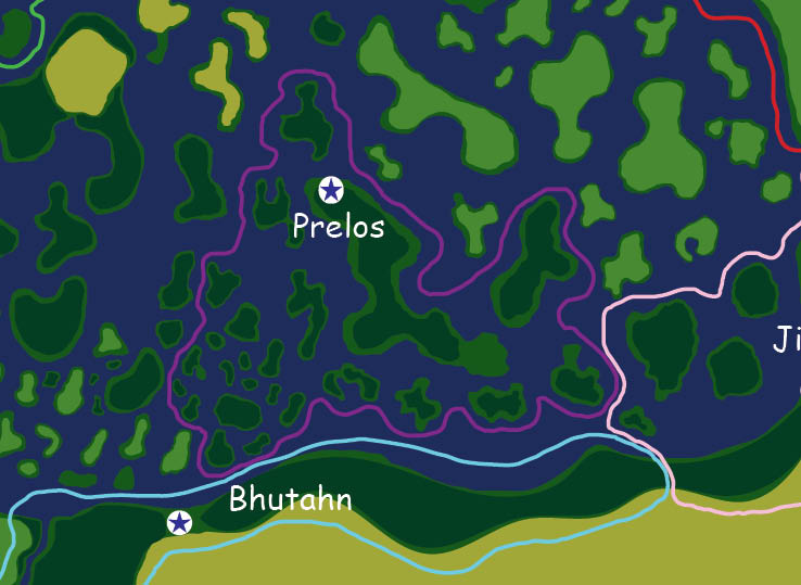 Map of the nation of Prelos