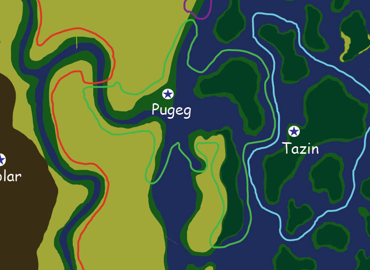 Map of the nation of Pugeg