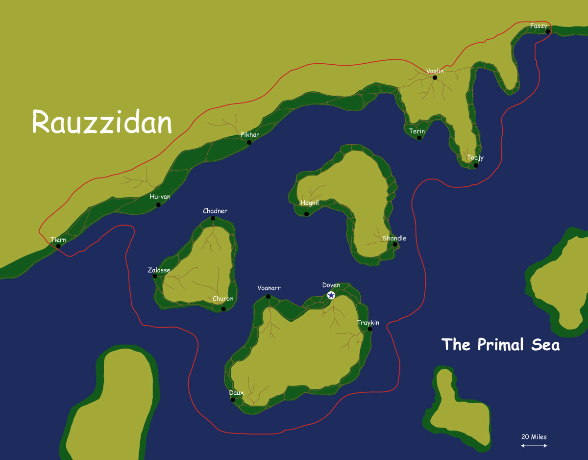 Map of the nation of Rauzzidan