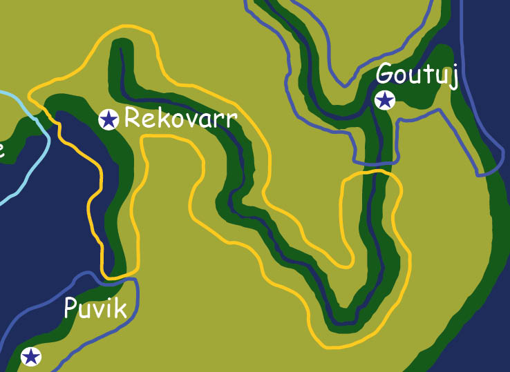 Map of the nation of Rekovarr