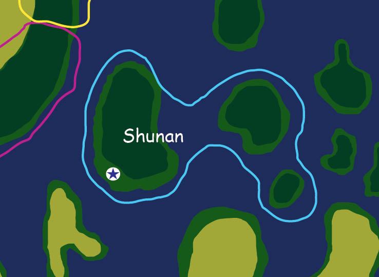 Map of the nation of Shunan