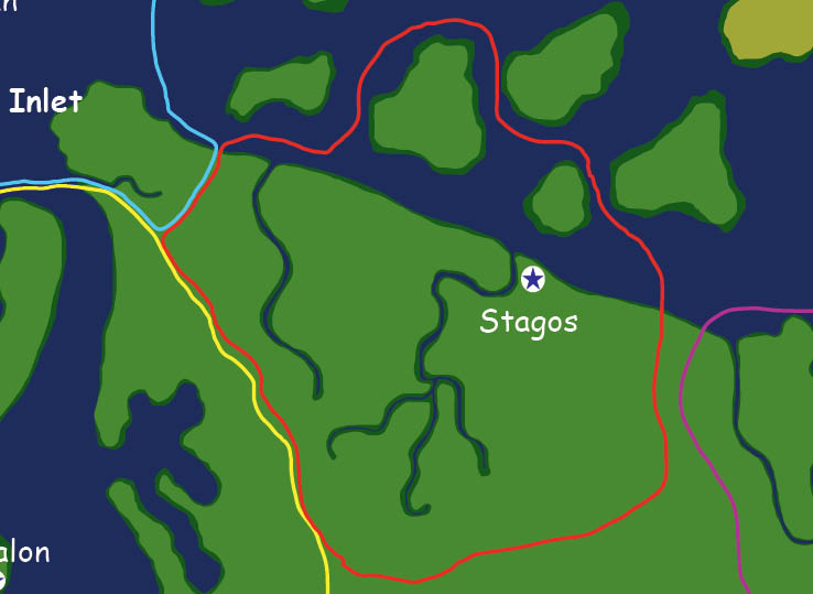 Map of the nation of Stagos
