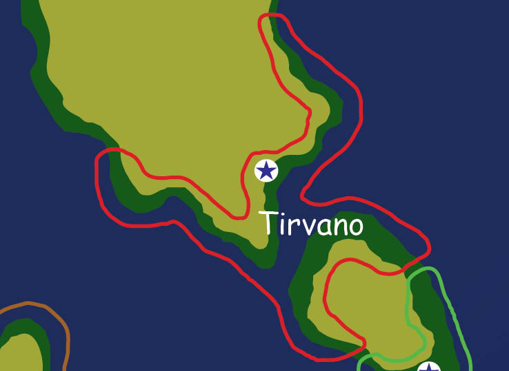 Map of the nation of Tirvano