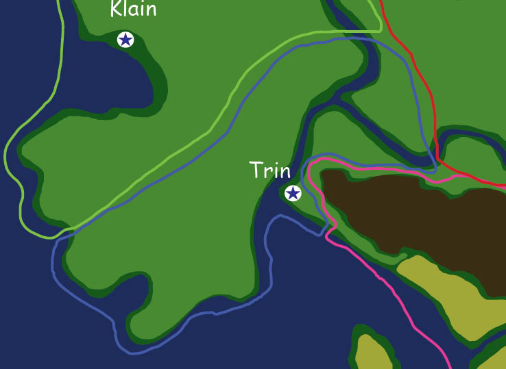 Map of the nation of Trin