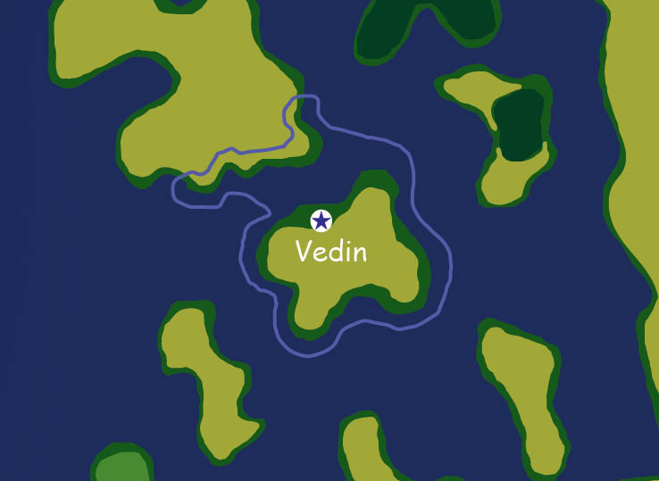 Map of the nation of Vedin