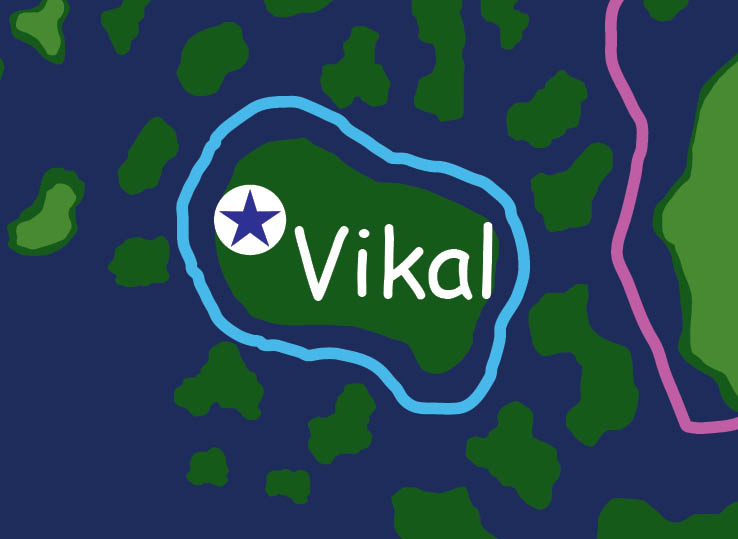Map of the nation of Vikal