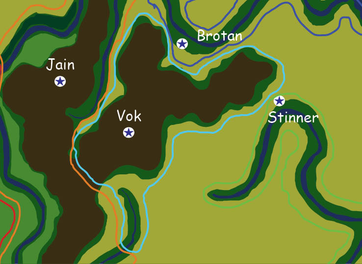 Map of the nation of Vok