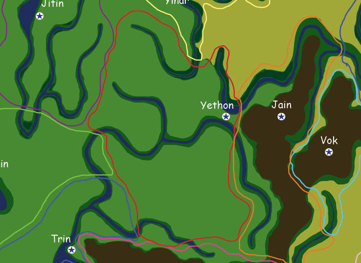 Map of the nation of Yethon