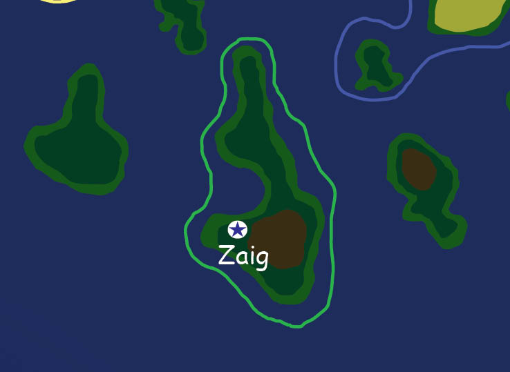 Map of the nation of Zaig